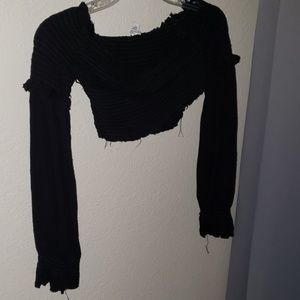 Long-Sleeved Crop Top